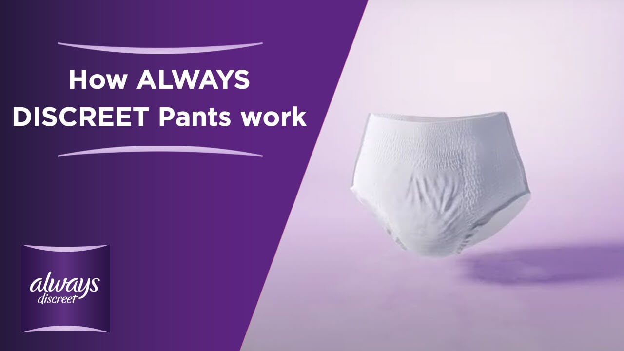 How the new ALWAYS DISCREET Pants work 