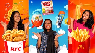 KIDS FOOD VS JUNK FOOD CHALLENGE 🤩| EXTREME FUNNY FOOD CHALLENGE | PULLOTHI