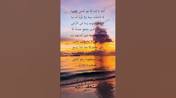 الله لا اله الا هو الحي القيوم تلاوه خاشعه #حالات_واتس_اب #القرآن_الكريم #اكسبلور #آية_الكرسي