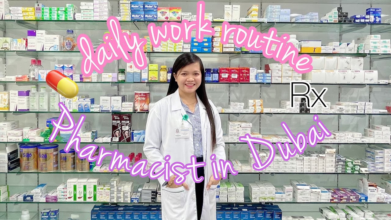 daily work routine of a pharmacist in DUBAI💊🇦🇪 how we are reading