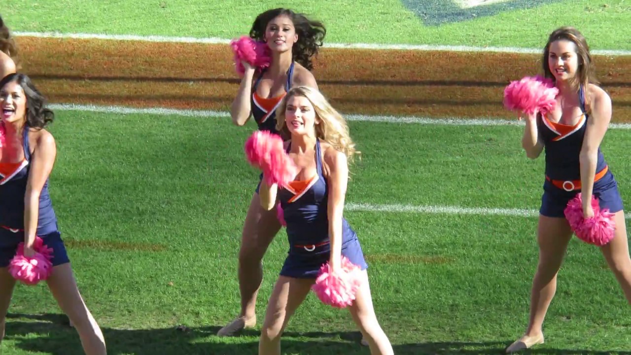 Sexy cheerleaders dancing