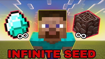The Infinite  DIAMONDS AND NETHERITE Seed For Minecraft Bedrock Edition 💯