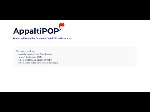 AppaltiPOP - Che cos'è e come si usa