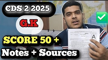 UPSC CDS General Knowledge (GK) 💀| ULTIMATE STRATEGY FOR CDS 2 2025 | Clear Easily🤔#cds#gk#upsc#ota