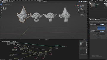 OLD! SEE DESCRIPTION - Live Blendshapes in Blender with Geometry Nodes