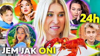 INFLUENCERZY DECYDUJĄ CO JEM PRZEZ 24H 😱 ich ulubione restauracje | Agnieszka Grzelak Vlog