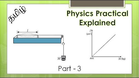 Sri Lanka GCE A/L Physics Experiment 17 | Frequency of Tuning Fork using Sonometer in Tamil | part 3