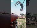 Stunt by water tank reel new trending  viral  stunt reel new reel  vibes 