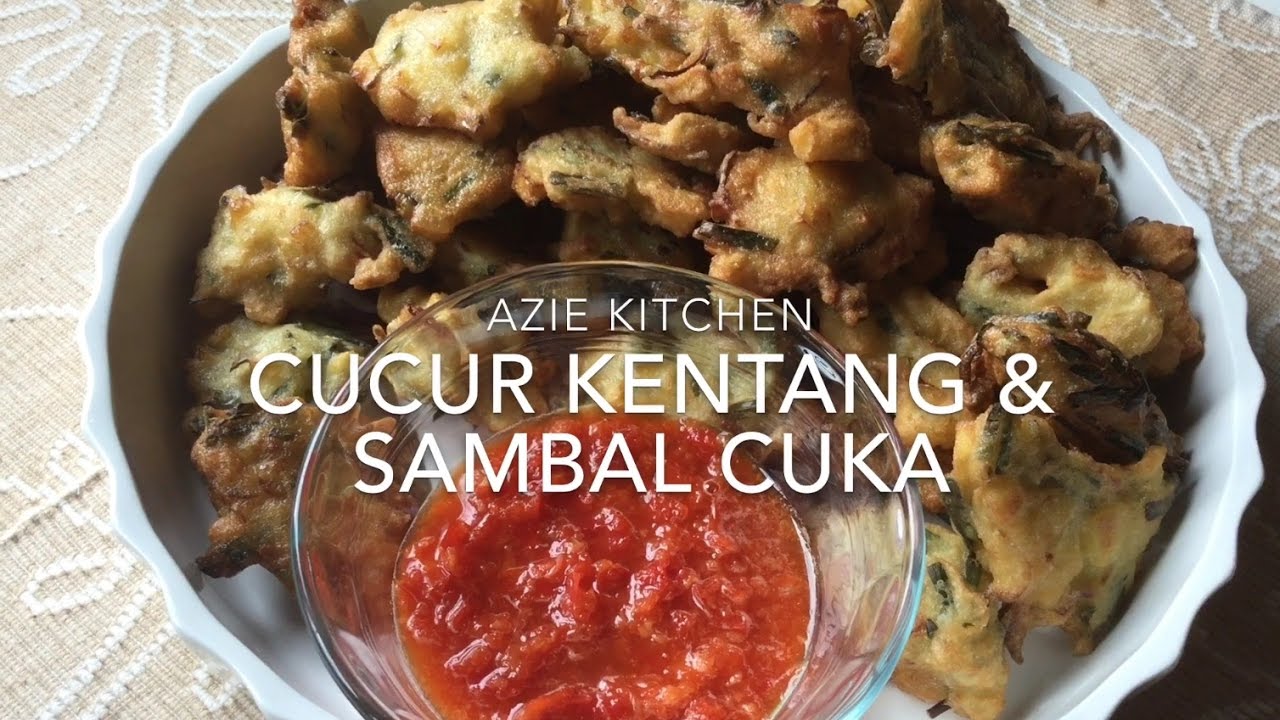 Cucur kentang ikan bilis