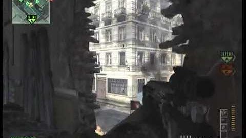 Throwing Knife skill shots- MW3 Game Clip