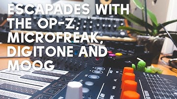 Escapades with the OP-Z, Microfreak, Digitone & Moog