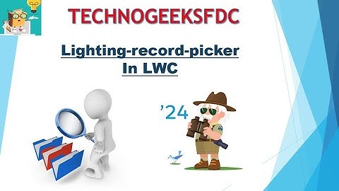 Lightning Record Picker -- LWC