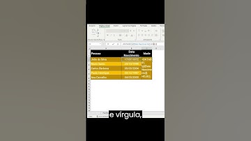Aprenda como calcular a idade usando a função Datadiff do #excel #exceltips #excelbr #exceltutorial