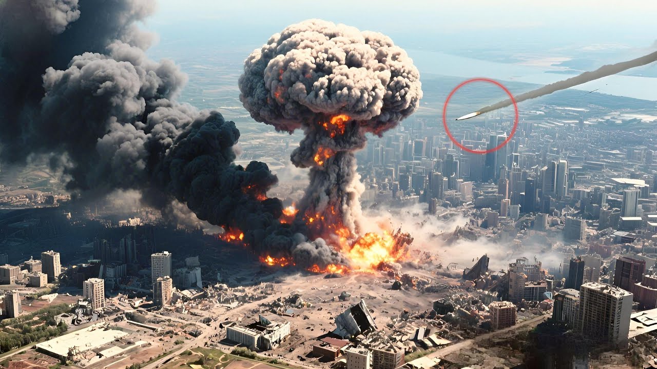 Спутниковые кадры просочились! Ядерный взрыв Ирана разрушает весь Израиль!