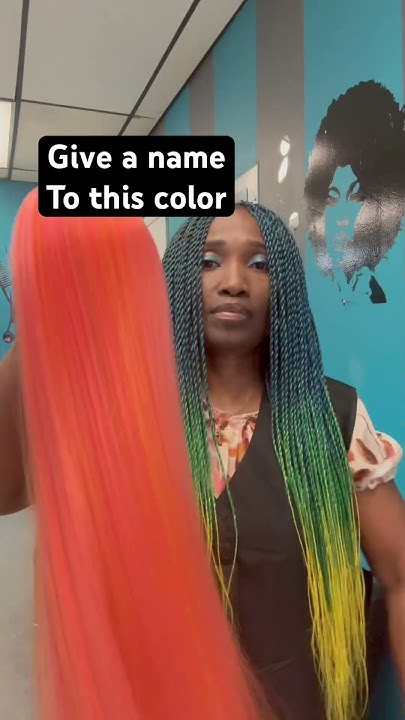  Hair braid color blend - YouTube