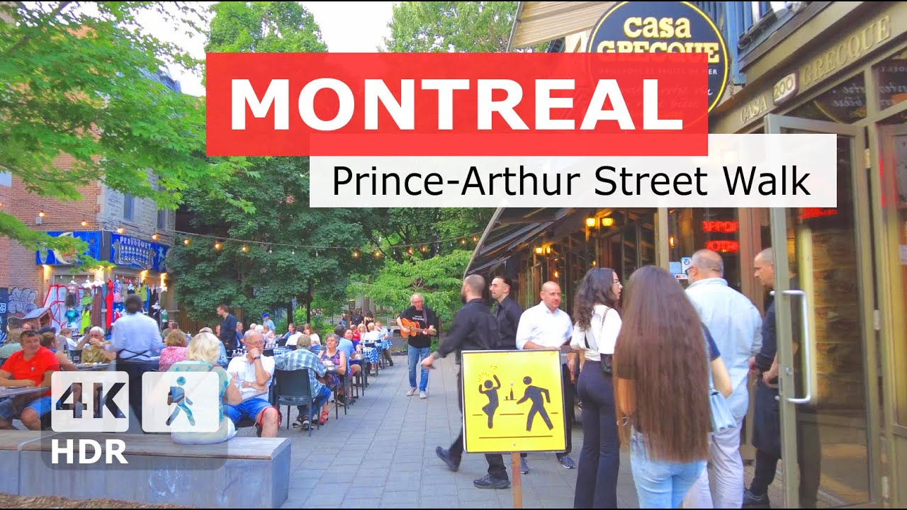 [ 4K ] Prince-Arthur Street and Square Saint-Louis Walking Tour | Montreal Canada 2024 🇨🇦