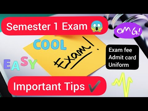 Semester 1 Exam , Important Tips | Fee payment | Admit Card | St. Xaviers College , Ranchi .