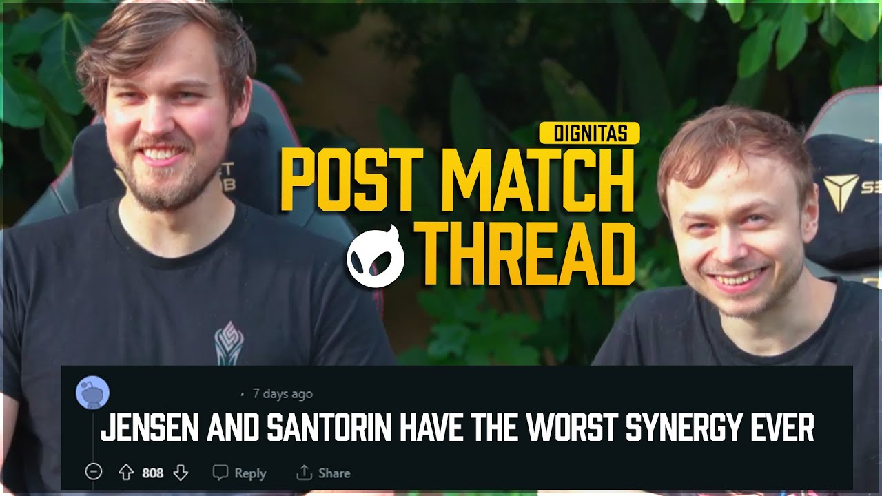 Santorin and Jensen laugh at your TOXIC comments | Post Match Thread (But Outside)