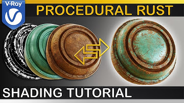 V-Ray | Procedural RUSTY METAL Shader | VRayBlendMtl, Procedural Masks, VRayDirt, AO & VRayBumpMtl