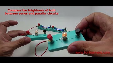 compare the brightness of bulb between series and parallel circuits