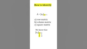 How to identify column and row #matrices #matricesclass12 #matricesclass12th #matrix #matrixclass12
