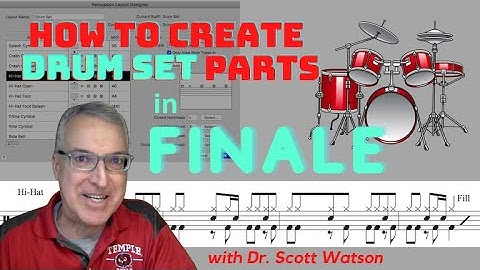How to Create Drum Set Parts in Finale