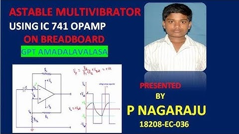 Experiment 5: Astable Multivibrator experiment (using op-amp) #astablemultivibrator