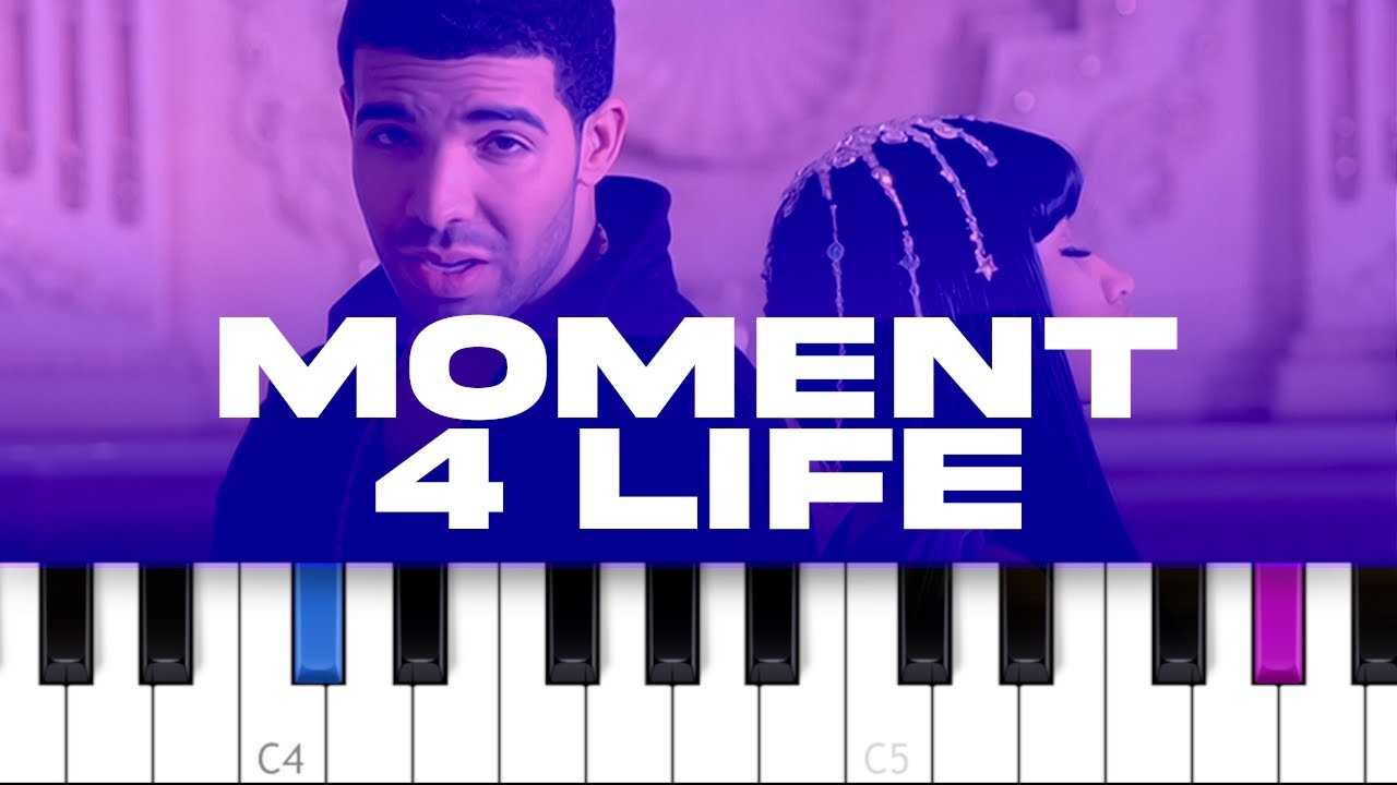 Nicki Minaj - Moment 4 Life  (piano tutorial)