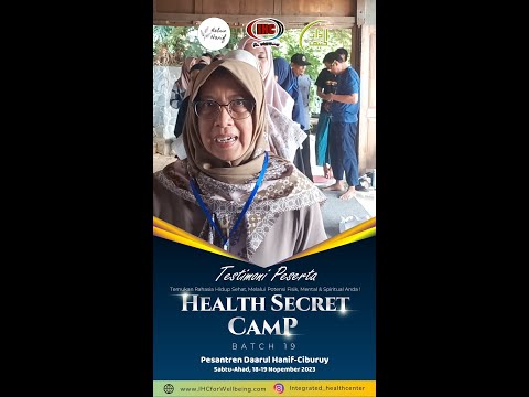 VIDEO TESTIMONI PESERTA HEALTH SECRET CAMP HSC