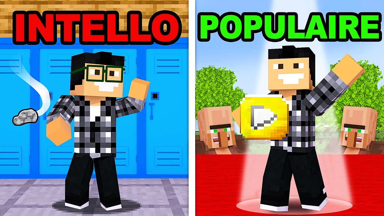 Minecraft mais DE INTELLO À POPULAIRE