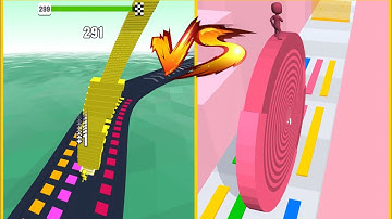 Layers Roll Vs Stack Colors : Gameplay Walkthrough Part 5 - Level 1-9999 All Level (iOS, Android)