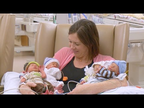 Mother Delivers Quadruplets at Sharp Mary Birch Hospital for Women & Newborns