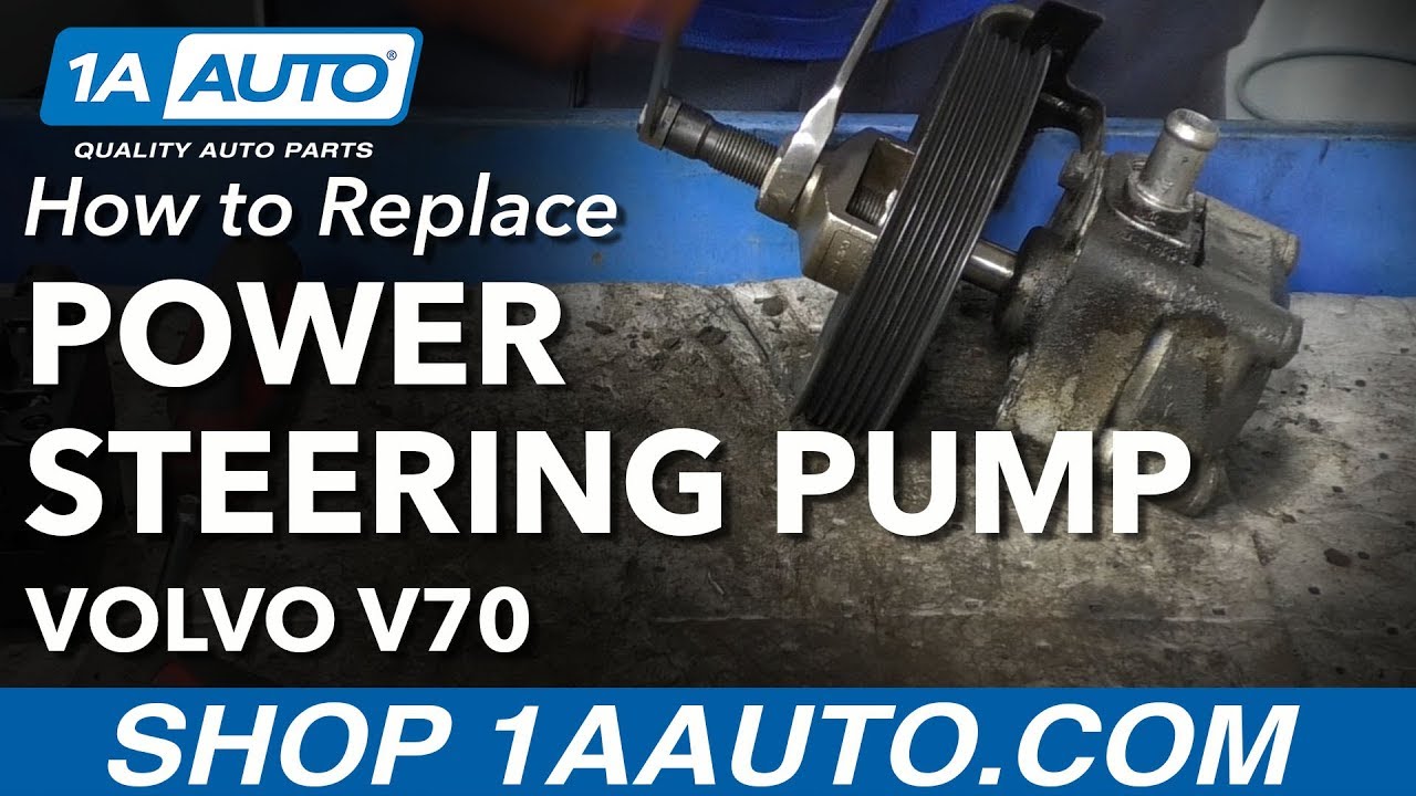 How to Install Power Steering Pump 00-07 Volvo V70 - YouTube