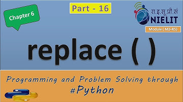 #16 #olevel #ALevel #Chapter6 #function #replace function on #string in hindi with example #2021