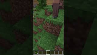 Baby Zombie Chasing a Baby Villager in Minecraft #shorts