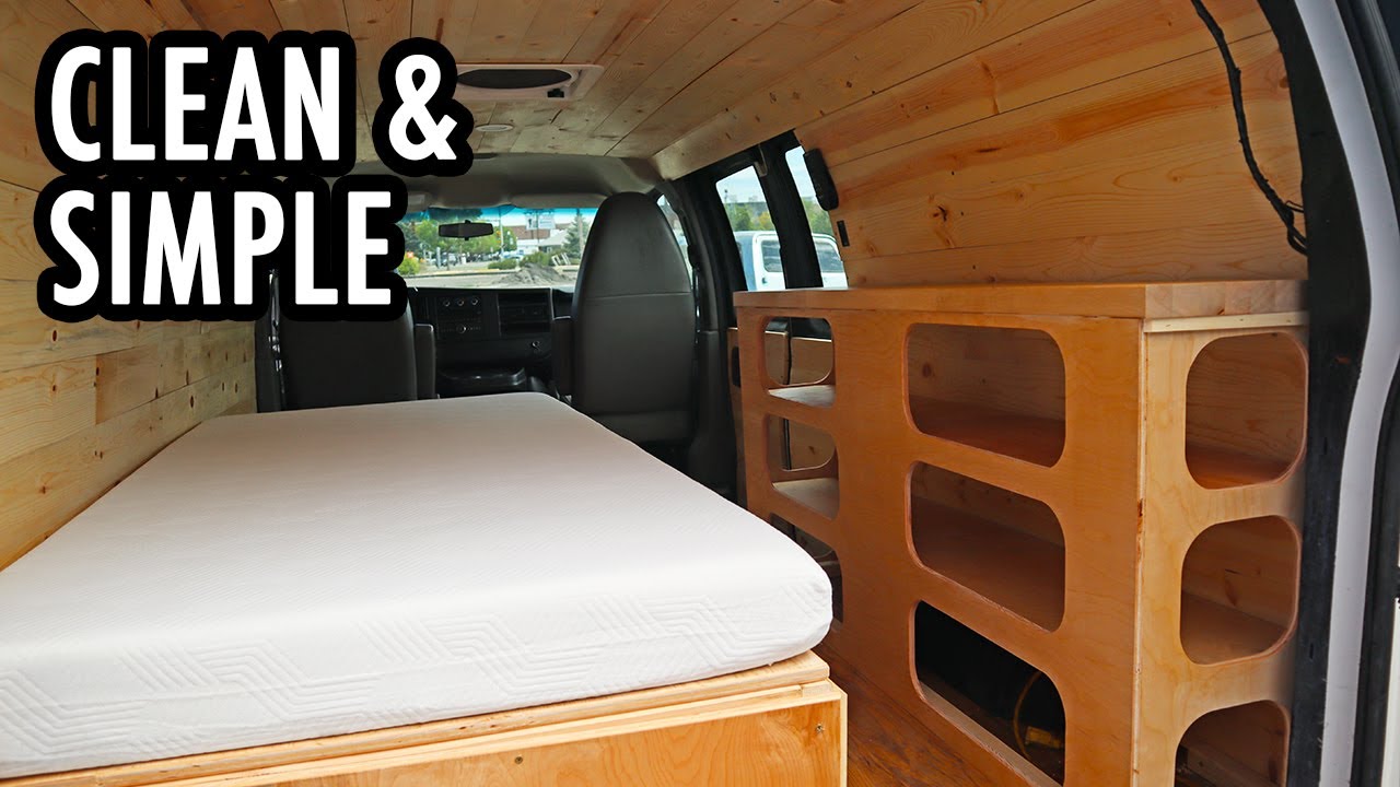 A Clean And Simple Cargo Van Camper Buildconversion Chevy Express