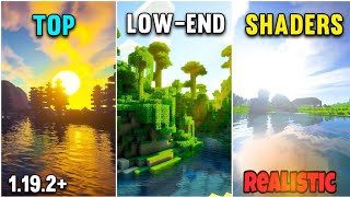 Top 3 Low-End Minecraft Shaders (Hindi) (1.19.2 and1.20.81 ) || Shaders for Low-End PC