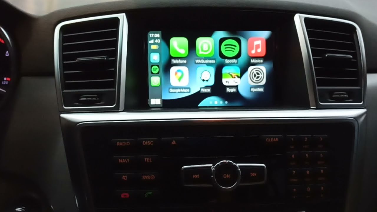 Mercedes ML350 | 2014 -  Intalação Apple CarPlay e Android Auto (sem fio) - ArtsomAuto