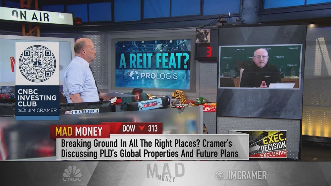 pld stock New Watch Jim Cramer's full interview with Prologis CEO Hamid Moghadam