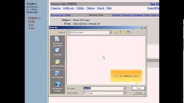 Squirrel Mail - Viewing an email