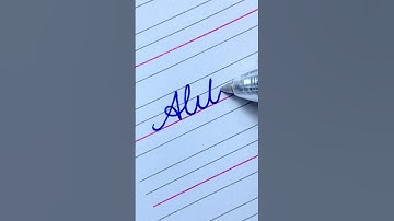 Alita | beautiful name in cursive handwriting no 599  #Shorts #cursivewriting #handwriting