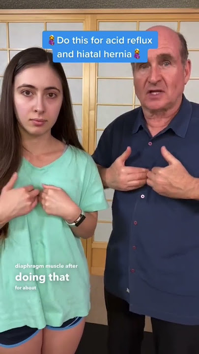 Do this for acid reflux and hiatal hernia. 🤰