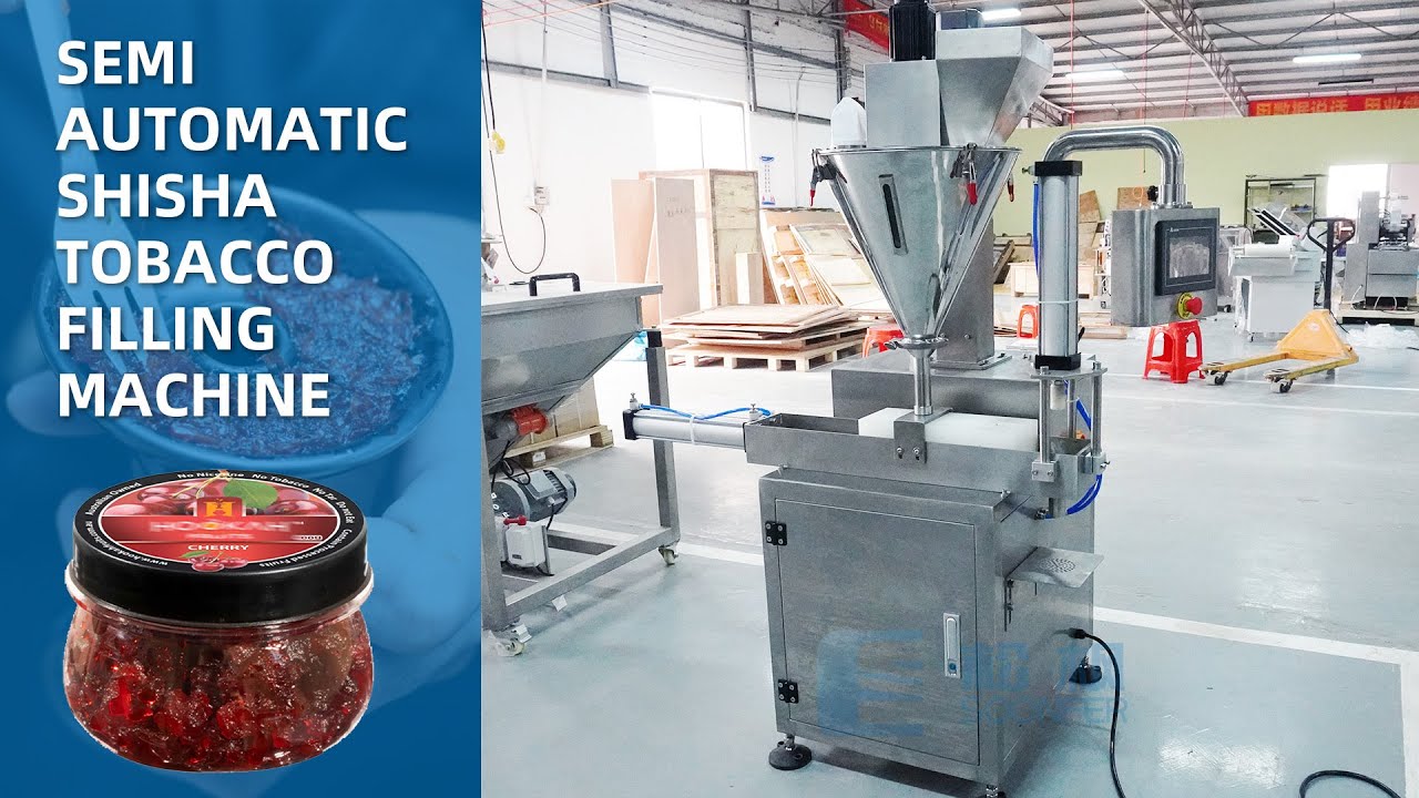 Semi-automatic hookah tobacco filling machine, small and low price shisha packaging equipment.
