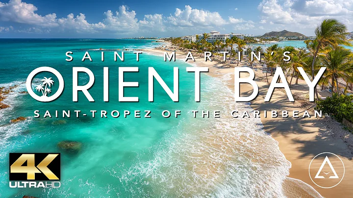 SAINT MARTIN - ORIENT BAY BEACH 4K DRONE FOOTAGE (ULTRA HD) - CARIBBEAN BEACH LANDSCAPES UHD