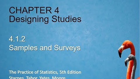 Notes 4.1.2 Sampling and Surveys