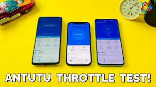 Mi 10T Pro vs iPhone 12 vs OnePlus 8T - ANTUTU THROTTLING TEST!