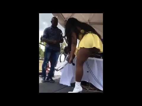 Yanique Curvy Diva take off her panty on stage 🤗