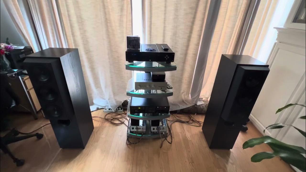 KEF Reference 105/3 speakers with vintage McIntosh mc75 mono blocks