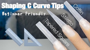 HOW TO: Shape C-Curve Tips | SHAPING 101 | Nail Tutorial | UK Nail Tech | Serenity MCR