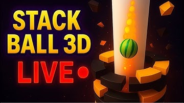 😍 STACK BALL 3D NONSTOP GAMEPLAY 🔥 #gaming #stackball #live